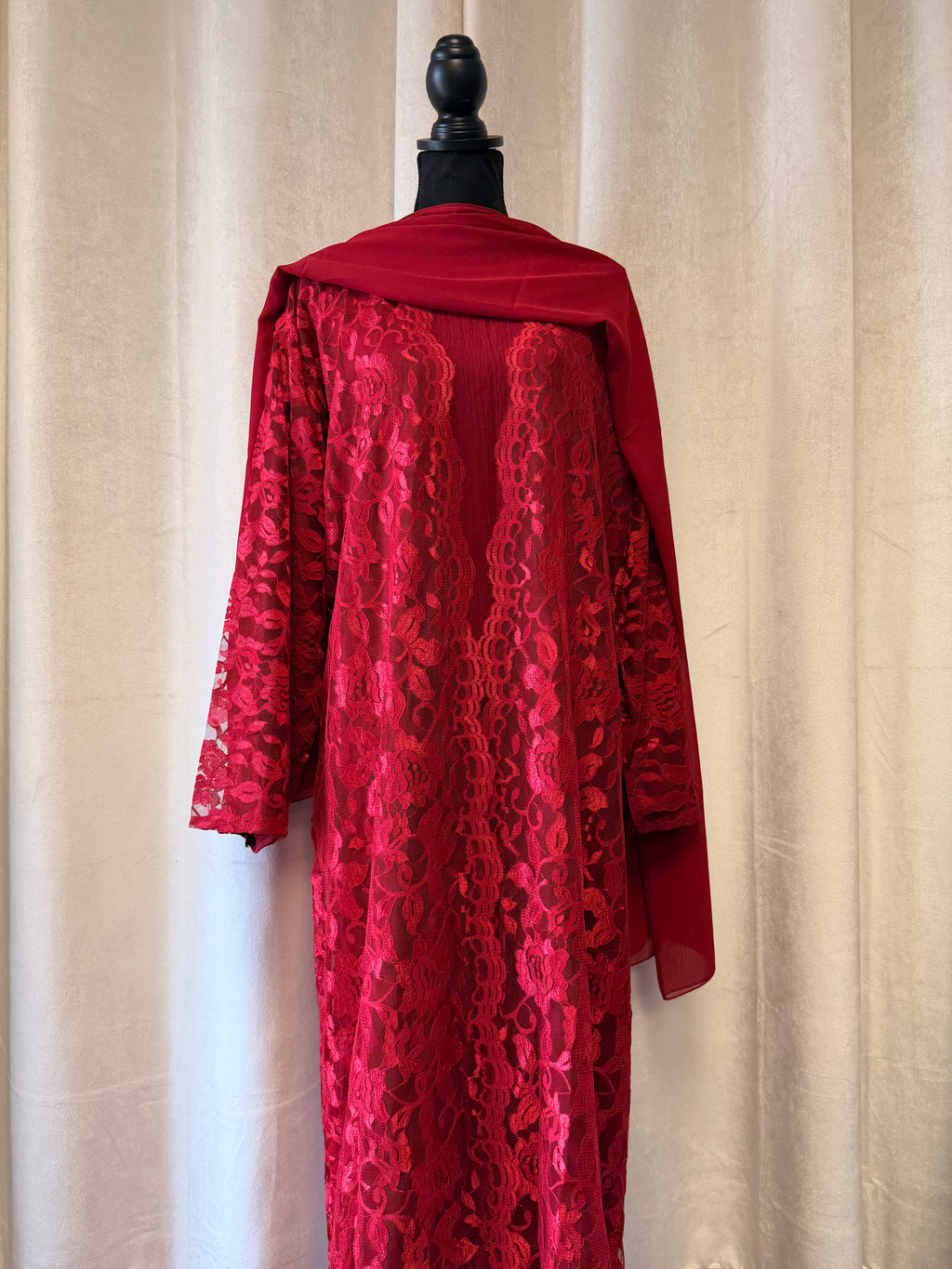 Lace abaya