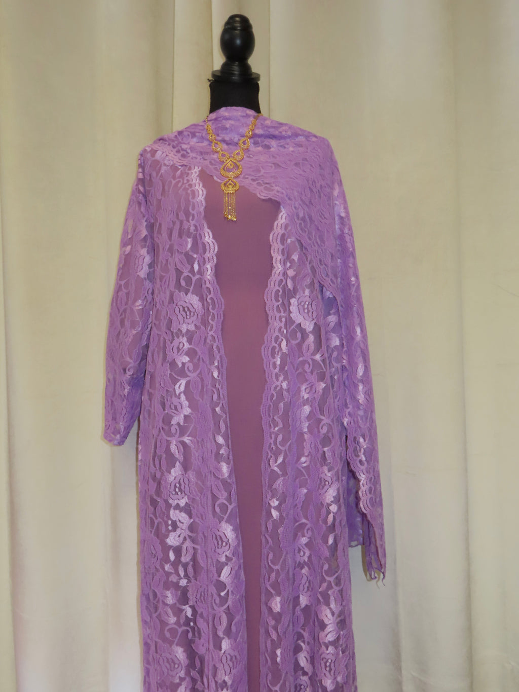 Lace abaya