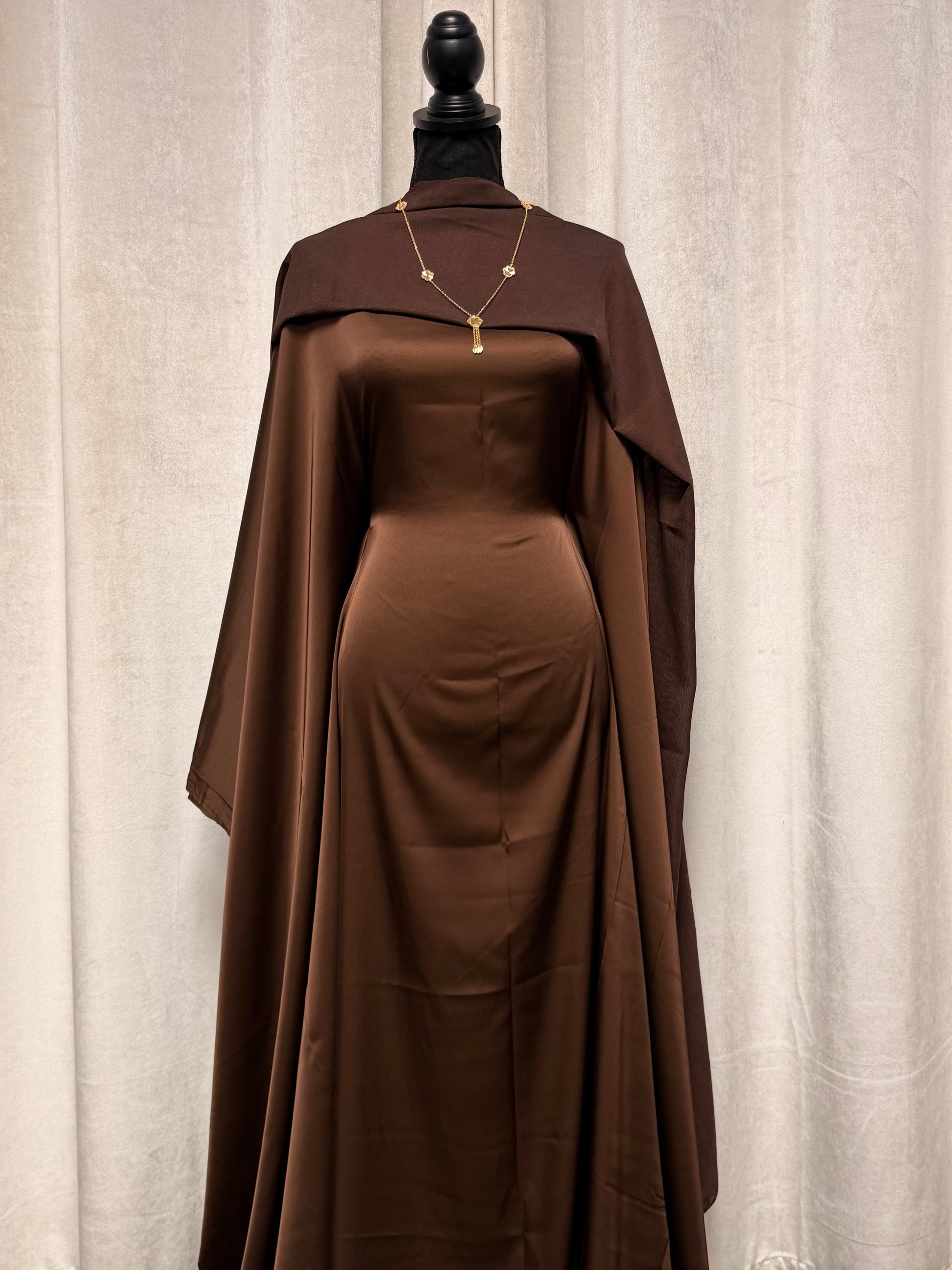 Butterfly satin dress