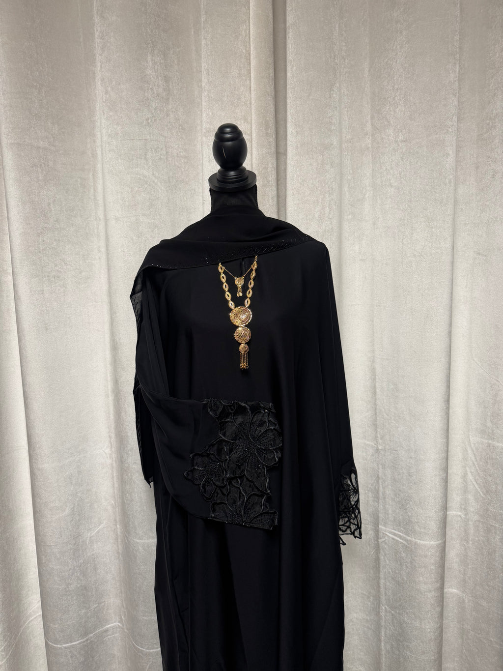 Sheer Trim Abaya