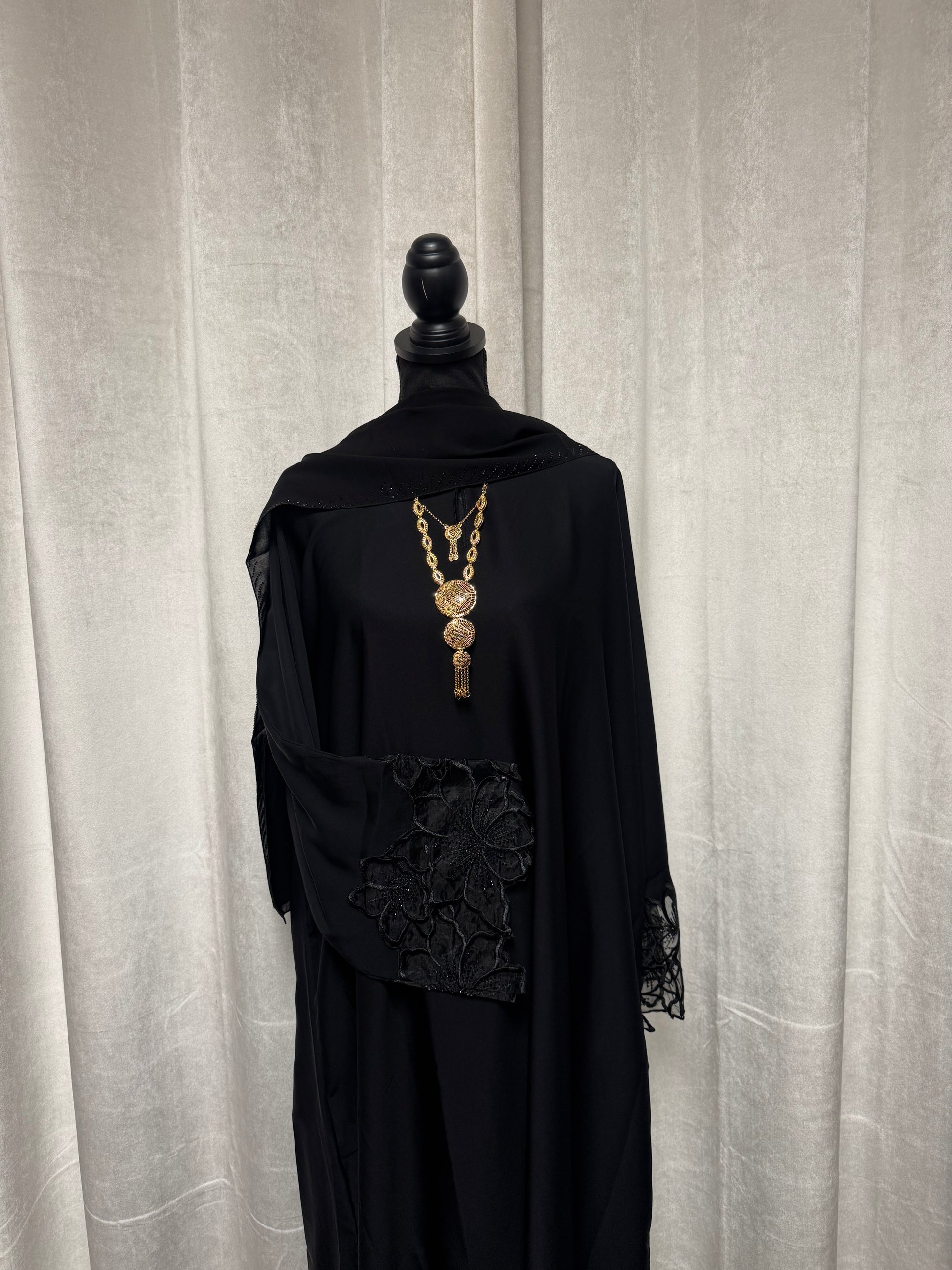 Sheer Trim Abaya