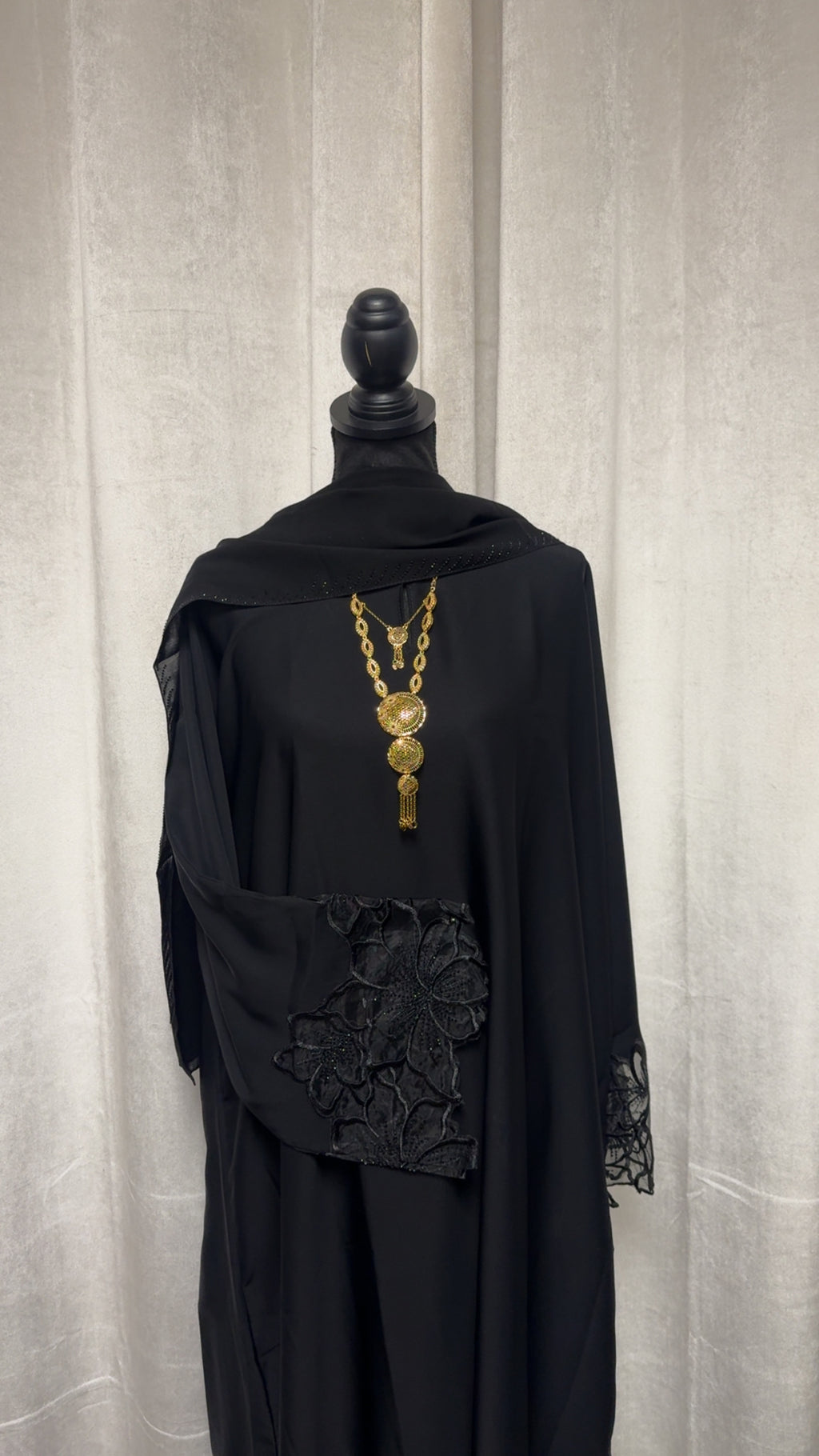 Sheer Trim Abaya