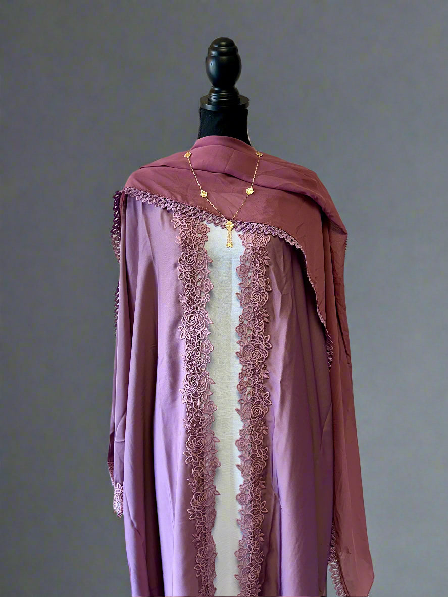 3 piece abaya