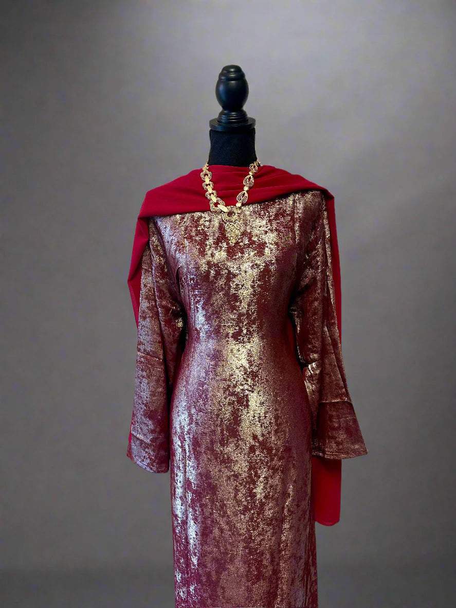 metallic dresses
